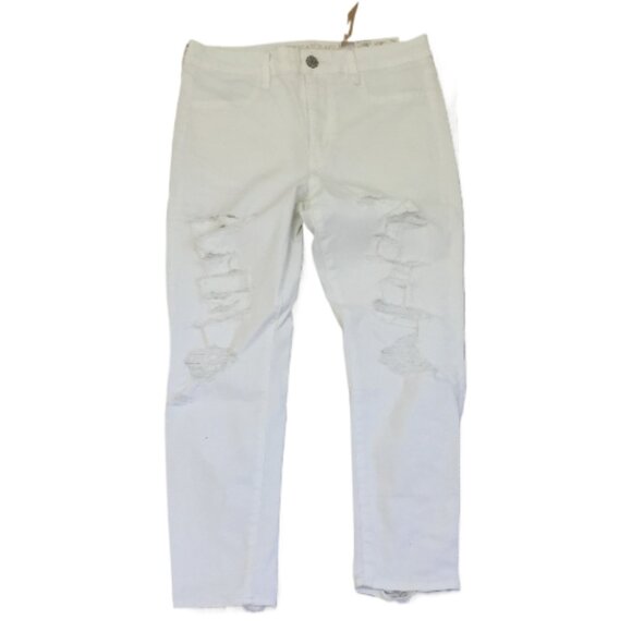 NWT American Eagle Super Stretch X Distressed Hi-Rise Jegging Crop Jean 12s - Picture 1 of 12